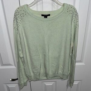 Forever 21 Light Green Studded Sweater